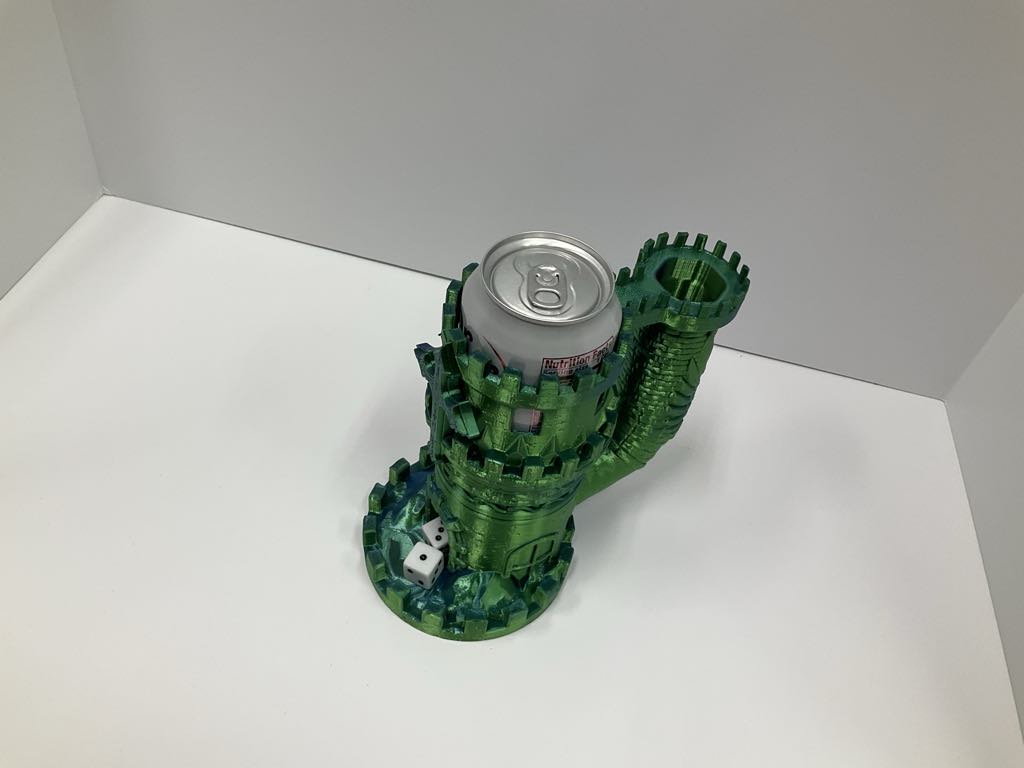 Tower of the Valiant – Dice Tower & Noble Can Holder