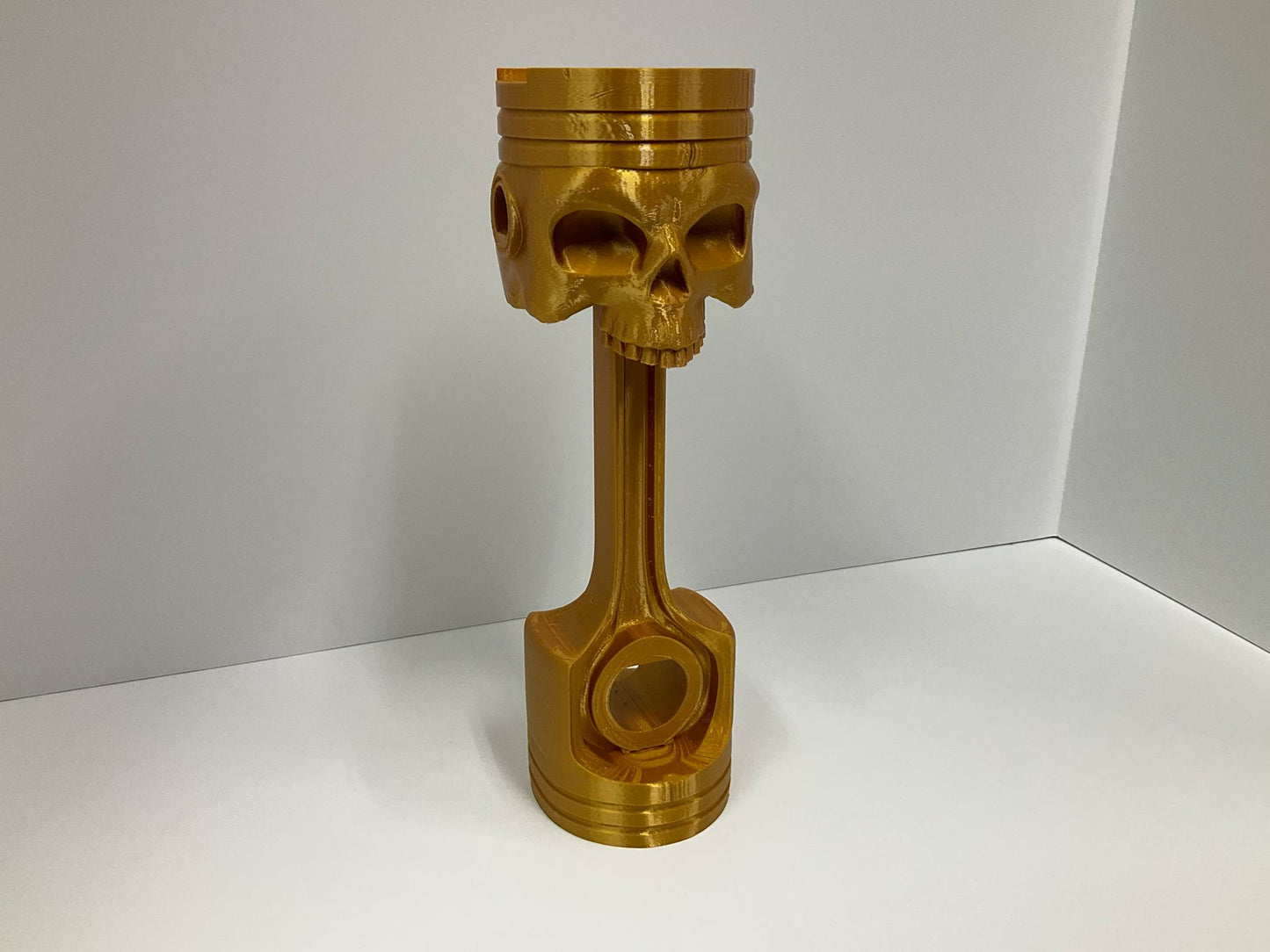 Piston Reaper Headphone Holder 💀🔧 – Death Metal for Your Desk