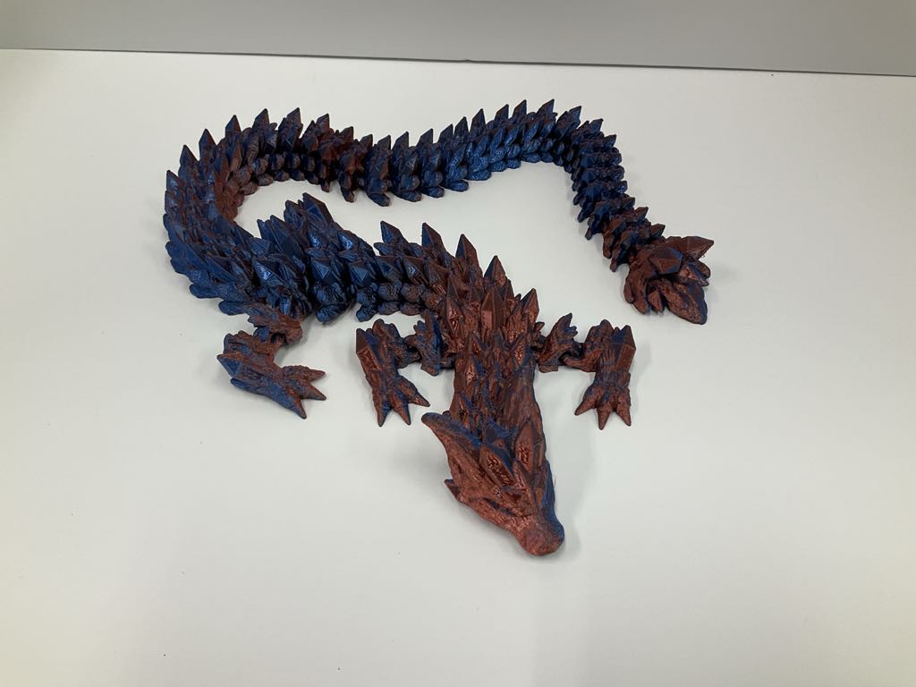 Crystal Wolf Dragon Winged and Wingless