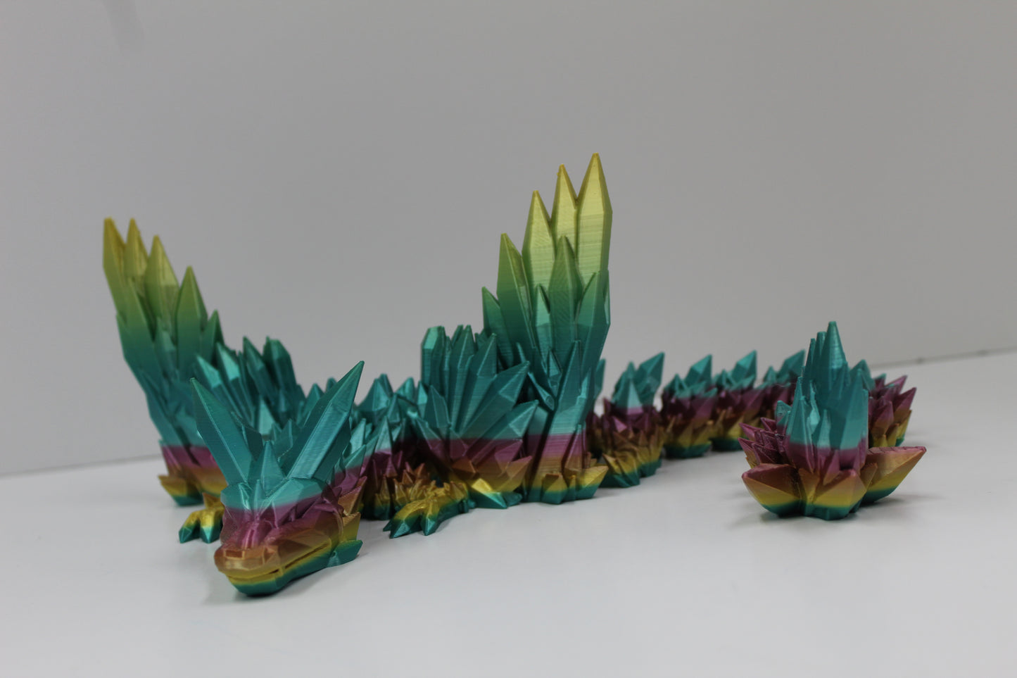 Macaron Rainbow Crystal Dragon