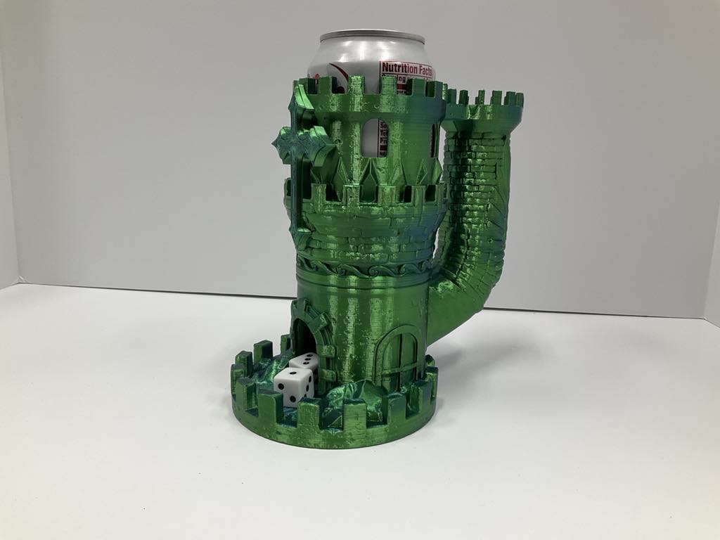 Tower of the Valiant – Dice Tower & Noble Can Holder