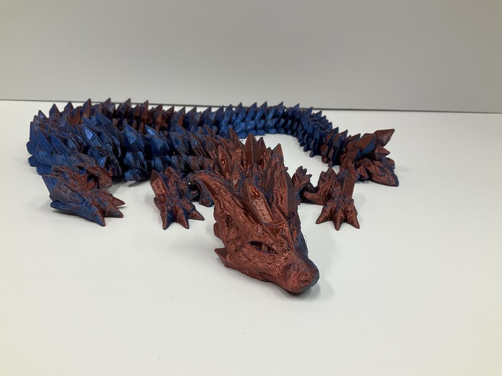 Crystal Wolf Dragon Winged and Wingless