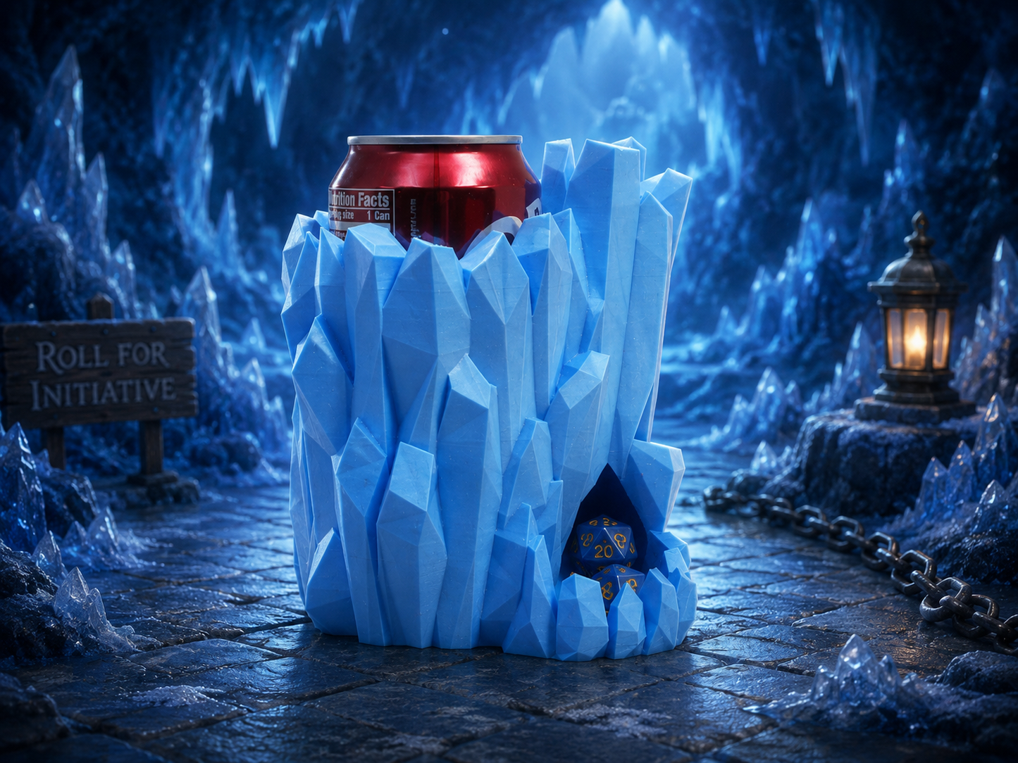 Iceberg Can Holder Dice Tower ❄️🎲🥤