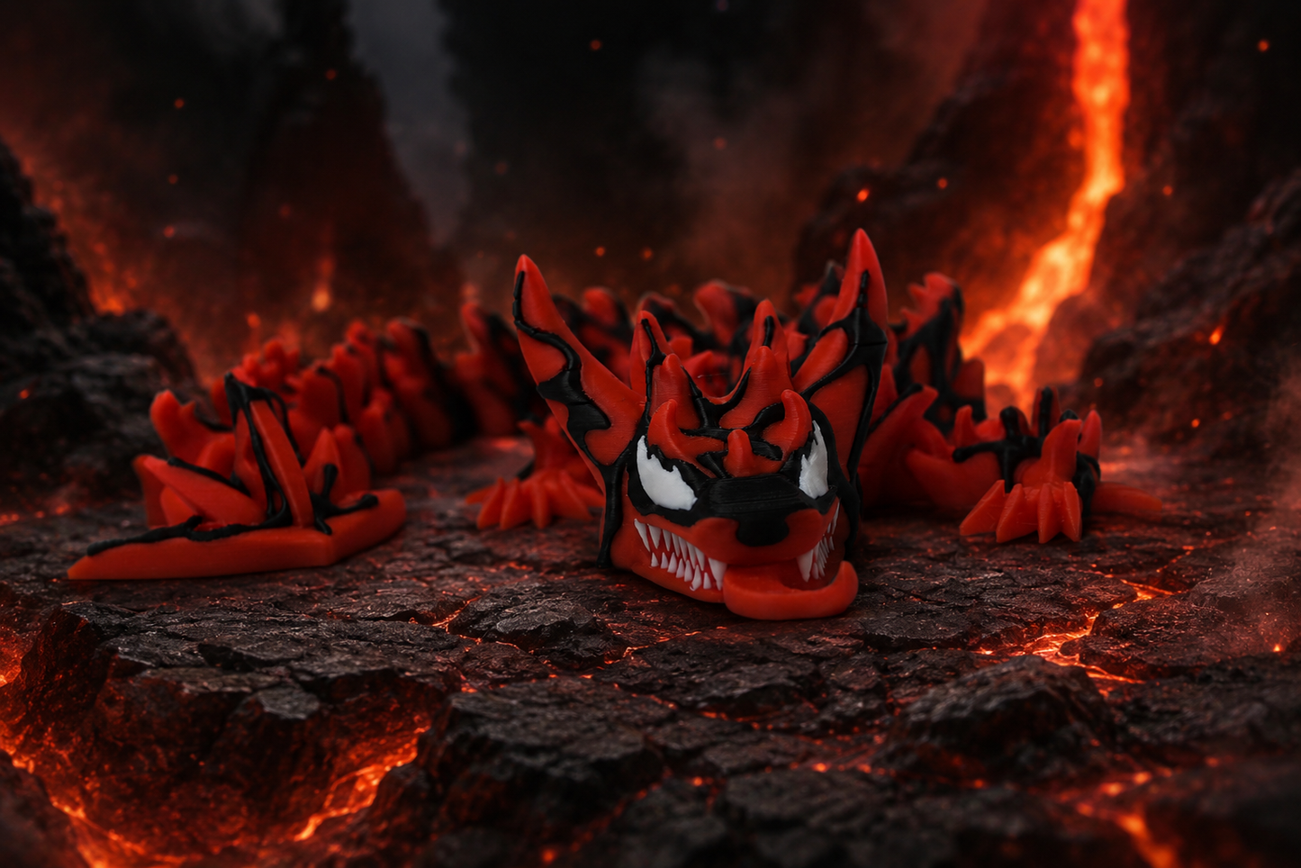 Carnage Dragon – Articulated 3D Printed Dragon
