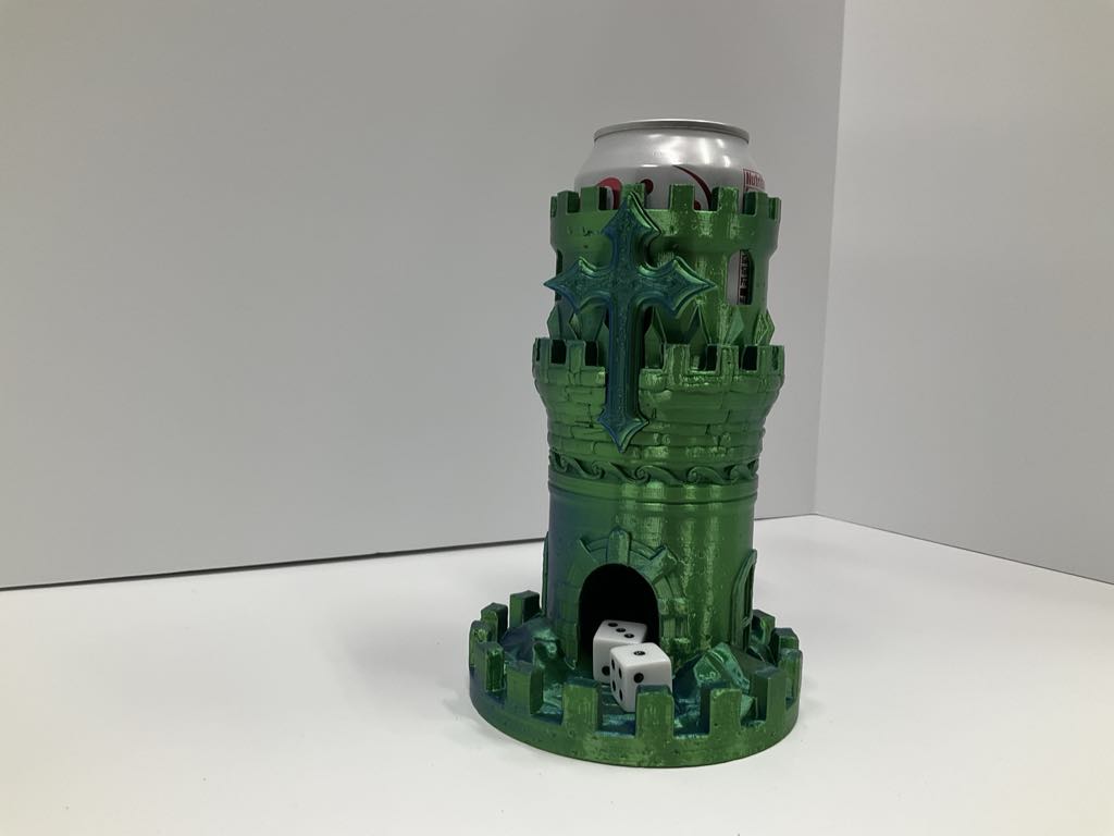 Tower of the Valiant – Dice Tower & Noble Can Holder