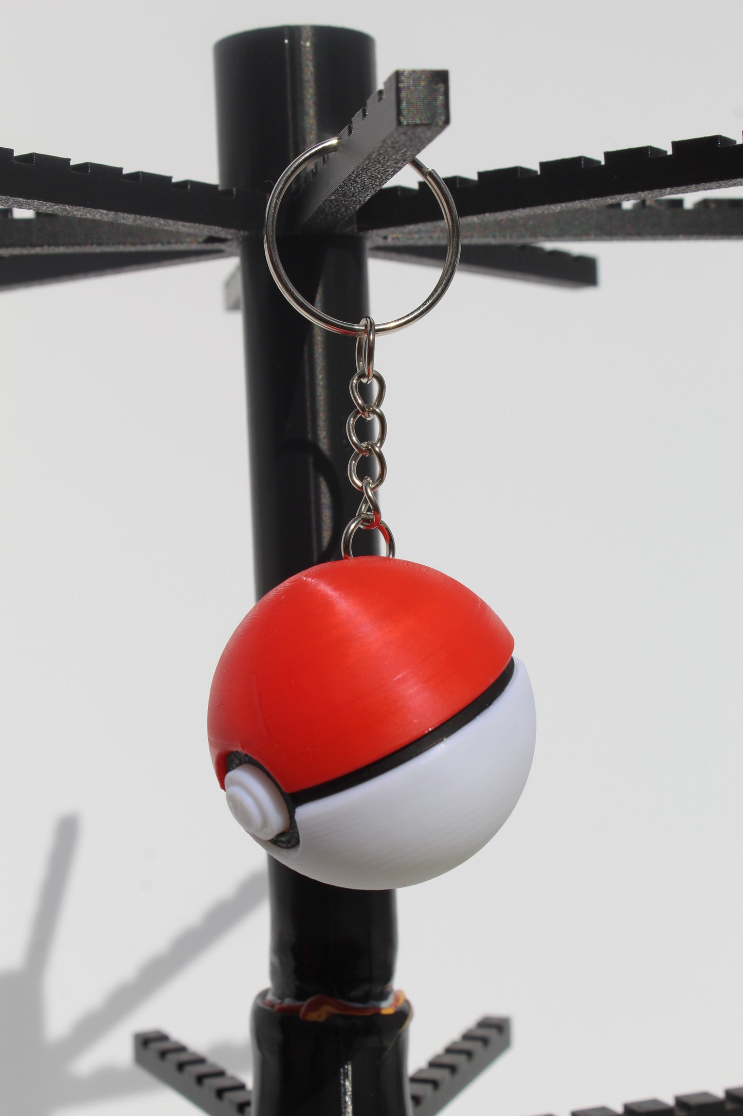 pokeball Clicker Keychain – 3D Printed Fidget Accessory