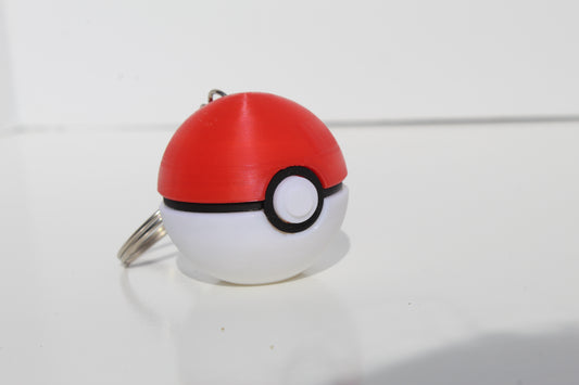 pokeball Clicker Keychain – 3D Printed Fidget Accessory