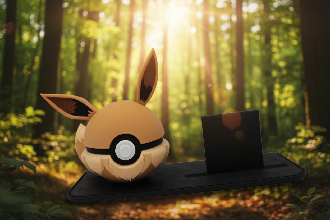 Eevee Evolution Pokeball – 3D Printed Collector Set