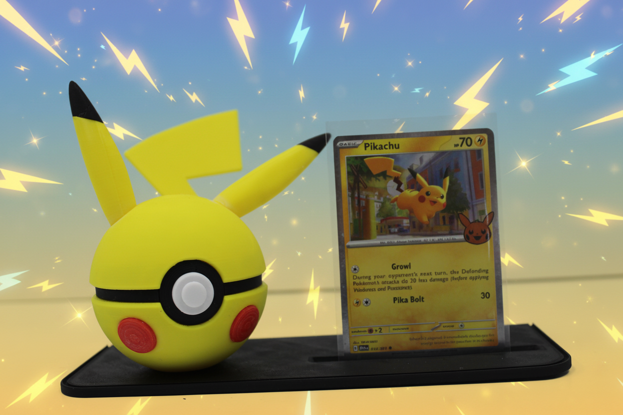 Pikachu, Female Pikachu & Raichu Pokéball Display Collection