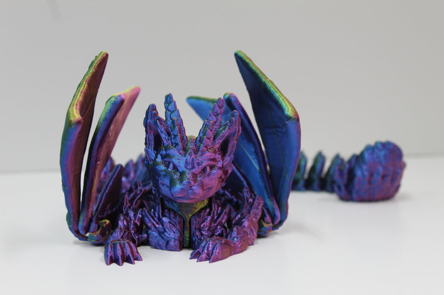 Mystic Cat Wing Dragon – Dual Color Articulated Dragon