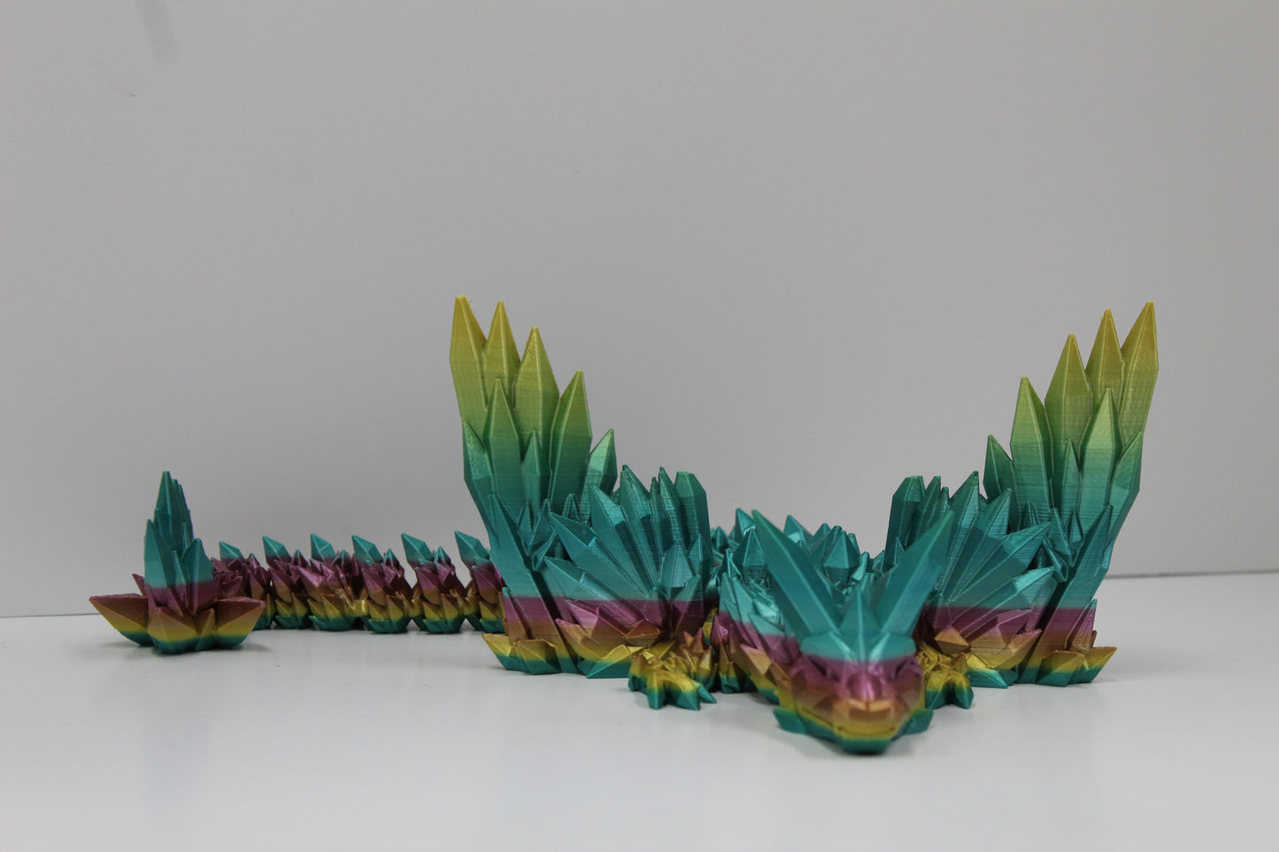 Macaron Rainbow Crystal Dragon
