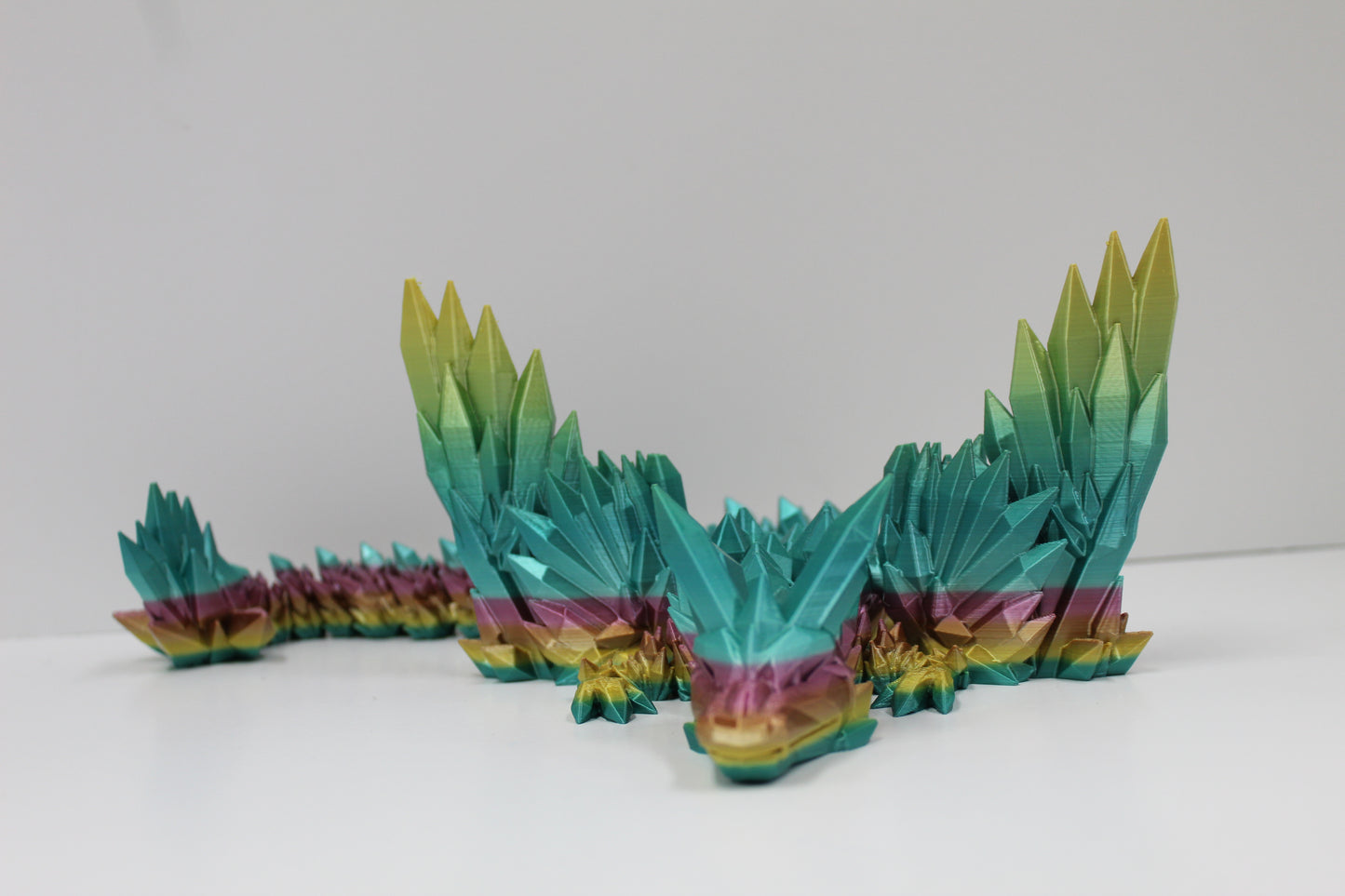 Macaron Rainbow Crystal Dragon