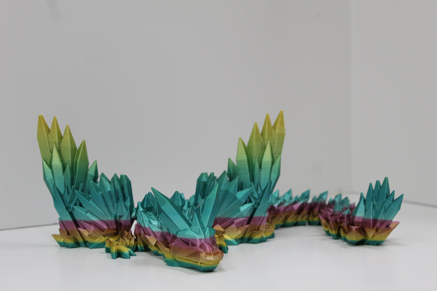 Macaron Rainbow Crystal Dragon