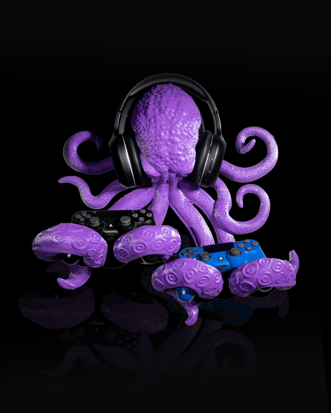 Octopus controller and headphone holder