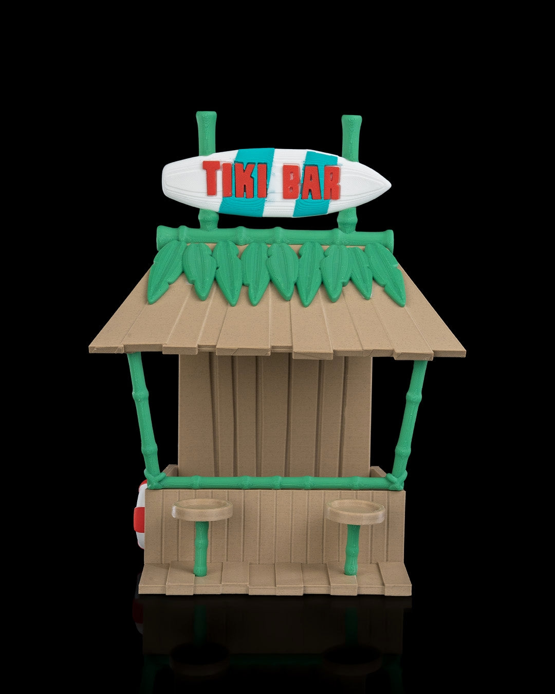 Tiki bar bird feeder