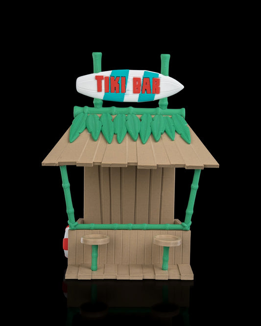 Tiki bar bird feeder