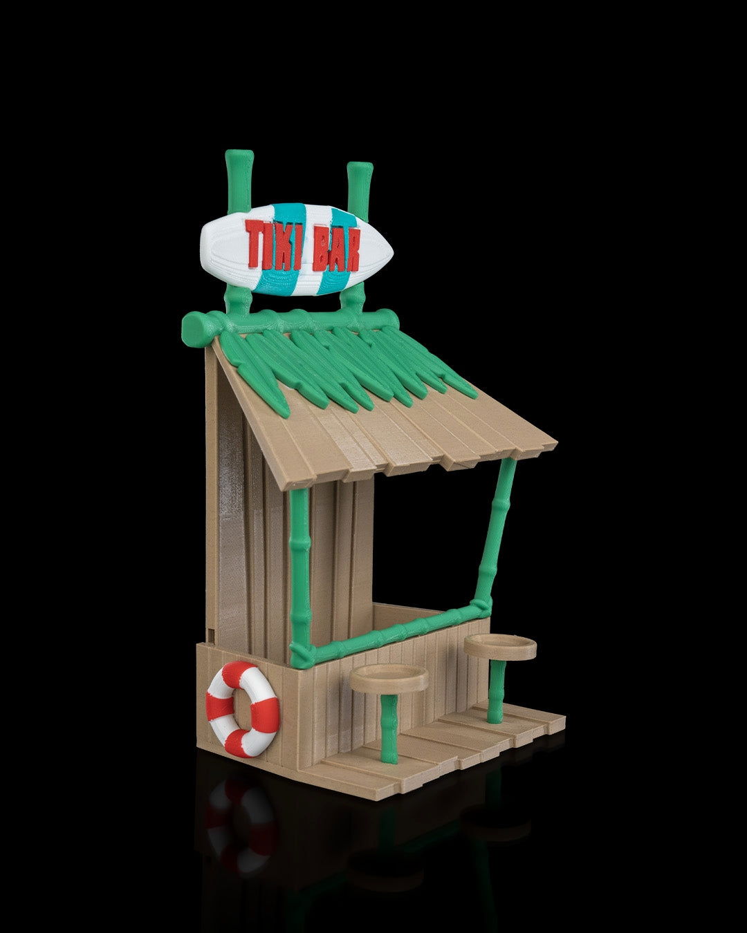 Tiki bar bird feeder