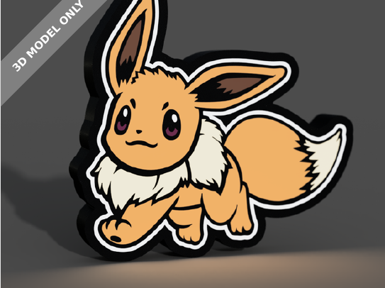 Eevee Lightbox LED Lamp preview